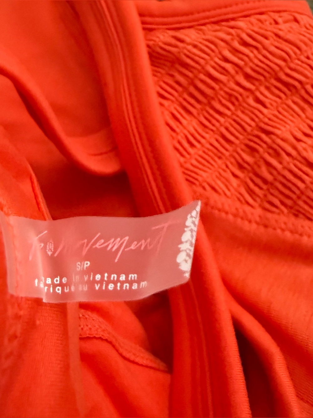 Free People Movement Smockin' Hot Dress Orange - Picture 7 of 8